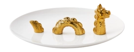 Plate POLSPOTTEN Dragon Gold 25