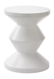 Bijzettafel POLSPOTTEN Zig Zag White