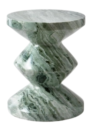 Bijzettafel POLSPOTTEN Zig Zag Marble Dark Green