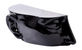 Bijzettafel POLSPOTTEN Head Left Top Black