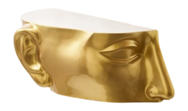 Bijzettafel POLSPOTTEN Head Left Top Gold