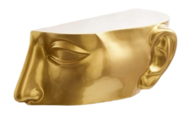 Beistelltisch POLSPOTTEN Head Right Top Gold