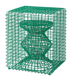 Tabouret POLSPOTTEN Zig Zag Fil Light Green