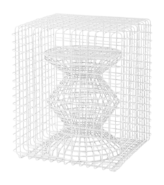 Kruk POLSPOTTEN Zig Zag Wire White