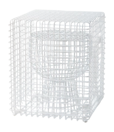 Kruk POLSPOTTEN Tip Tap Wire White