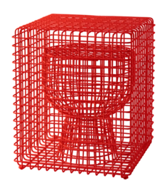 Kruk POLSPOTTEN Tip Tap Wire Coral Red