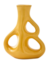 Vase POLSPOTTEN Three Ears Yellow S