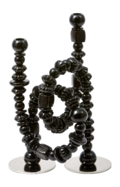 Kandelaar POLSPOTTEN Beads Black