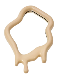 Miroir POLSPOTTEN Melting Oval Beige M
