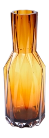 Vase POLSPOTTEN Glass Folds Ochre L