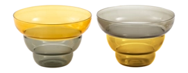 Snack Bowl / Dish POLSPOTTEN Mizu Kiri Yellow (Set of 2)