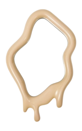 Spiegel POLSPOTTEN Melting Oval Beige XL