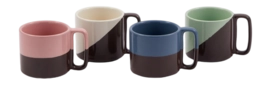 Mug POLSPOTTEN Stacking Dark Grey (Set of 4)