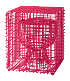 Kruk POLSPOTTEN Tip Tap Wire Light Pink