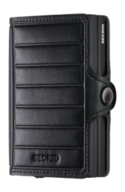 Portmonnaie Secrid Twinwallet Emboss Lines Black