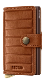 Portemonnee Secrid Miniwallet Emboss Lines Cognac