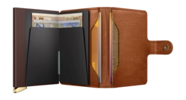 5---ORIGINAL_JPG-Emboss Lines - Miniwallet - Cognac - Brown - Open