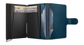 5---ORIGINAL_JPG-Emboss Lines - Miniwallet - Teal - Black - Open