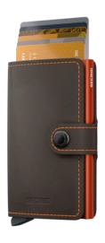 3---ORIGINAL_JPG-Matte - Miniwallet - Truffle & Orange - Orange - Cards