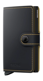 Portemonnee Secrid Miniwallet Matte Black & Ochre