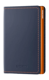 Porte-Monnaie Secrid Slimwallet Matte Nightblue & Orange