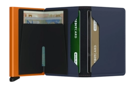 3---ORIGINAL_JPG-Matte - Slimwallet - Night Blue - Orange - Open