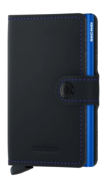 Portemonnee Secrid Miniwallet Matte Black & Blue