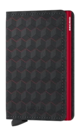 Portemonnee Secrid Slimwallet Yard Black-Red