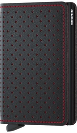 Portemonnee Secrid Slimwallet Perforated Black-Red