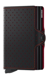 Portemonnee Secrid Twinwallet Perforated Black-Red