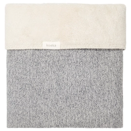 Ledikantdeken Koeka Teddy Vigo Sparkle Grey Pebble