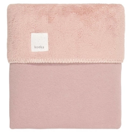 Ledikantdeken Koeka Teddy Runa Old Pink