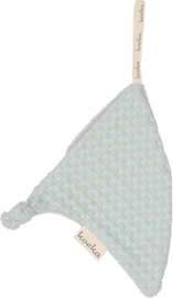 Speendoekje Koeka Triangle Oslo Misty Mint Silver Grey