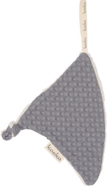 Speendoekje Koeka Triangle Oslo Steel Grey Pebble