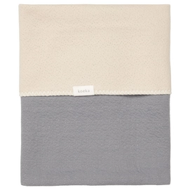 Wiegdeken Koeka Reversible Riga steel grey