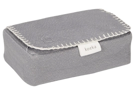 Hoes Voor Babydoekjes Koeka Riga Steel Grey