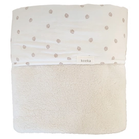 Ledikantdeken Koeka Teddy Reversible Oaky Warm White