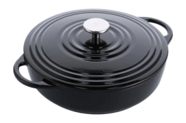 Braadpan BK Bourgogne laag Jet Black 28 cm