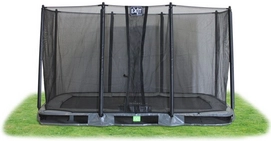 Trampoline EXIT Inground Interra Rectangular 427 x 244 Grijs