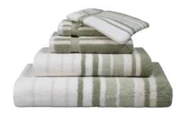 Handdoek Vandyck Ontario New Smoke Green (55 x 100 cm)