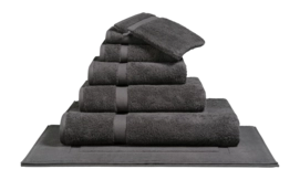Handdoek Vandyck Ranger Towels New Dark Grey (55 x 100 cm)