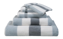 Asciugamano per ospiti in cotone americano Vandyck Vancouver Fashion New 40 x 60 cm, Blu nebbia