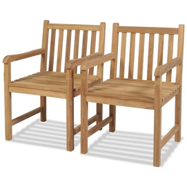 Tuinstoel Vida Massief Teakhout (2-Delig)