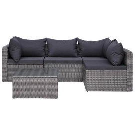 Loungeset Vida Grijs (5-Delig)