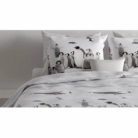 Dekbedovertrek Zo! Home Pinguin Grey Flanel