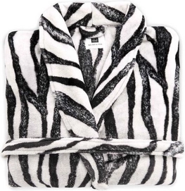 Badjas Zo! Home Zebra Lang Black White