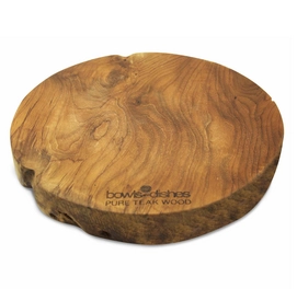 Boomstam Bowls and Dishes Met Handgrepen Donkerbruin 30 cm