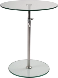 Bijzettafel White Label Living Karena Transparent