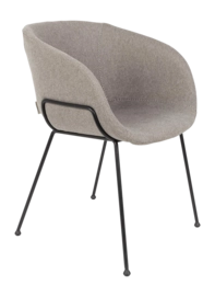 Chair Zuiver Feston Armchair Fab Grey
