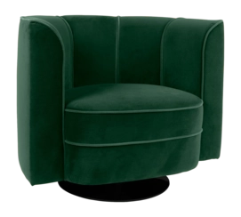 Loungestoel Dutchbone Flower Green
